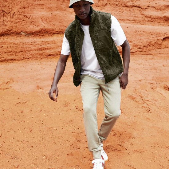 Жилет з шерпи SOL'S Fury BW, колір армійський/темно-армійський - 040418703XL