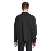 Світшот з коміром поло SOL'S Heritage, колір чорний - 039903123XL