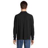 Лонгслів поло SOL'S Prime LSL, колір чорний - 039833123XL