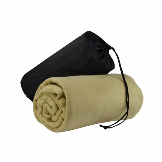 Плед флісовий Soft Me Warm 150х180 см, колір пісочно-бежевий - 202311pl-17