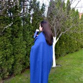 Плед-подушка флісовий Soft Me Mild 150х180 см, колір темно-синій - 202312pl-44