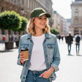 Кепка coFEE Heavy з липучкою велкро, колір армійський - 1926-269 CO-V Кепка coFEE Heavy з липучкою велкро, колір армійський - 1926-269 CO-V