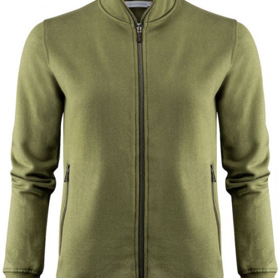 Світшот на блискавці жіночий James Harvest Melville Heights, колір оливковий - 2122042704X-XS