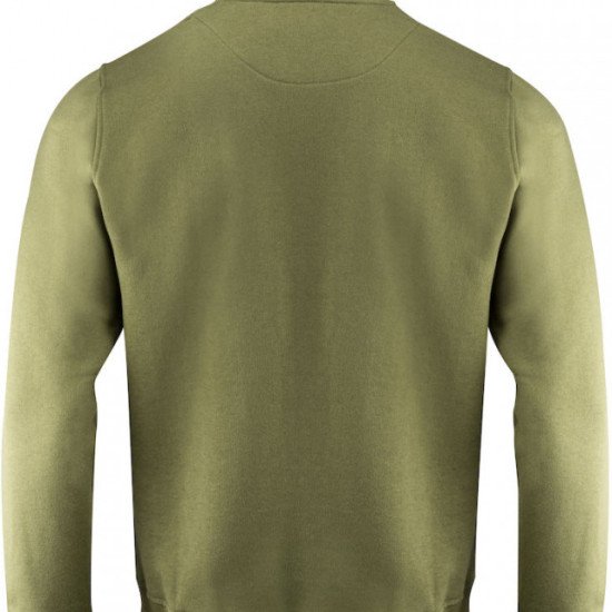 Світшот на блискавці чоловічий James Harvest Melville Heights, колір оливковий - 2132026704X-S