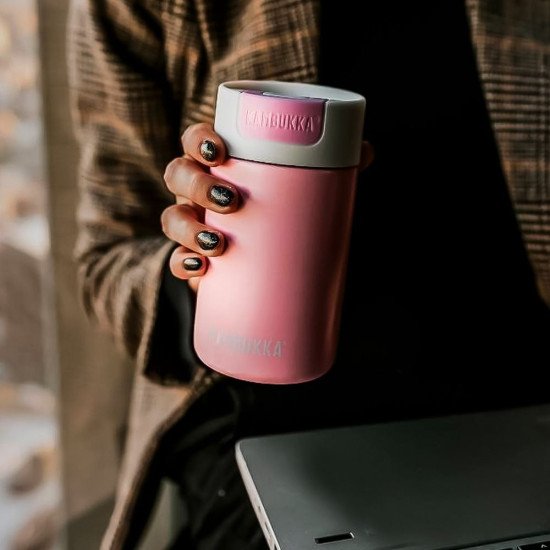 Термокружка 300 мл сталева Kambukka Olympus, вакуумна, колір ніжно-рожевий - 11-02018