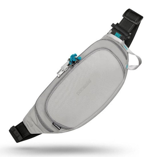 Сумка на пояс антизлодій Pacsafe Eco Anti-Theft Waist Pack, колір сірий/чорний - 41104145
