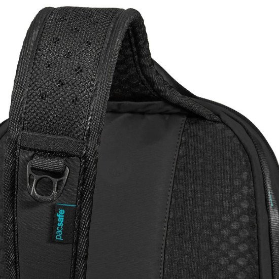 Сумка через плече антизлодій Pacsafe Eco 12L Sling, колір чорний - 41103138