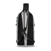 Сумка через плече антизлодій Pacsafe Eco 12L Sling, колір сірий/чорний - 41103145