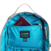 Сумка через плече антизлодій Pacsafe Eco 12L Sling, колір сірий/чорний - 41103145