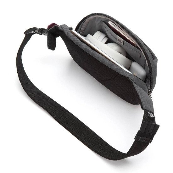 Сумка на пояс антизлодій Pacsafe V Hip Pack, колір графітовий/чорний - 60141144 Сумка на пояс антизлодій Pacsafe V Hip Pack, колір графітовий/чорний - 60141144