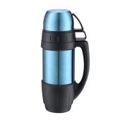 Термос 1,2 л сталевий Line Art Campania, вакуумний, колір синій/чорний - 8087-3 Термос 1,2 л сталевий Line Art Campania, вакуумний, колір синій/чорний - 8087-3