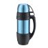 Термос 1,2 л сталевий Line Art Campania, вакуумний, колір синій/чорний - 8087-3