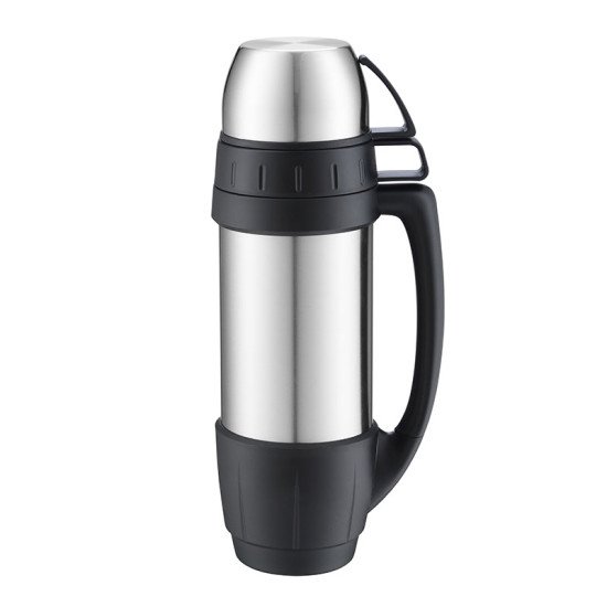 Термос 1,2 л сталевий Line Art Campania, вакуумний, колір сріблястий/чорний - 8087-7