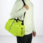 Дорожня сумка Perletti 20 л зі світловідбивачем, колір лайм/чорний - 14270901