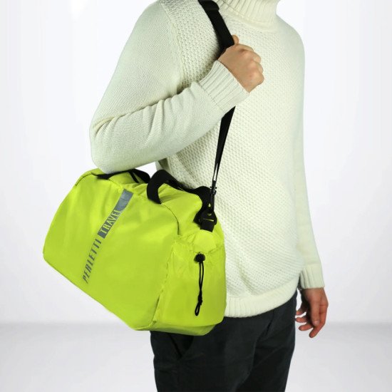 Дорожня сумка Perletti 20 л зі світловідбивачем, колір лайм/чорний - 14270901