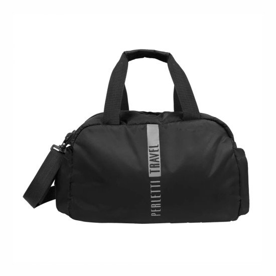 Дорожня сумка Perletti 20 л зі світловідбивачем, колір чорний - 14270101