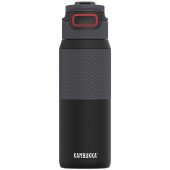 Термопляшка 750 мл сталева Kambukka Elton Insulated, вакуумна, колір чорний/червоний - 11-03013