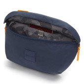 Сумка через плече антизлодій Pacsafe GO Sling, колір темно-синій/помаранчевий - 35100651