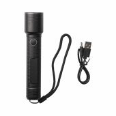 Ліхтарик акумуляторний TheGeneral Shine, вологозахищений корпус, з ремінцем, колір чорний - 223102-01