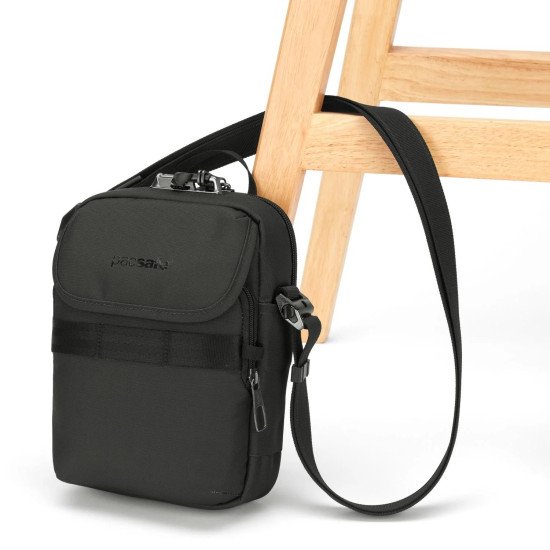Сумка через плече антизлодій Pacsafe Metrosafe X Compact Crossbody, колір чорний - 30610100