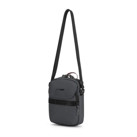 Сумка через плече антизлодій Pacsafe Metrosafe X Compact Crossbody, колір графітовий/чорний - 30610144 Сумка через плече антизлодій Pacsafe Metrosafe X Compact Crossbody, колір графітовий/чорний - 30610144