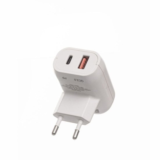Зарядний пристрій TheGeneral Vspeed 20W 2 порти, колір білий - 40050319-08 Зарядний пристрій TheGeneral Vspeed 20W 2 порти, колір білий - 40050319-08
