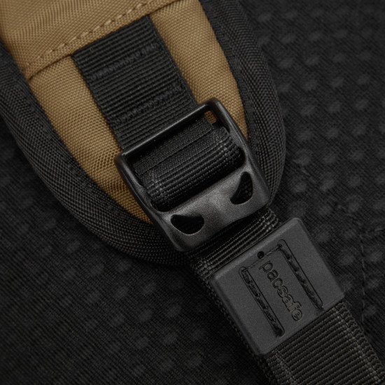 Сумка через плече антизлодій Pacsafe Vibe 325 sling, колір коричневий - 60221205