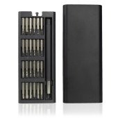 Набір викруток 24 біти Voyager Charlotte, в футлярі, колір чорний - V0074-03