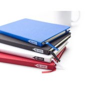 Блокнот в лінію А5 Voyager RPET, тверда окладинка, колір кобальт - V0095-04