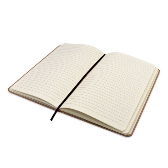 Блокнот в лінію A5 Voyager Joshua, тверда обкладинка, колір бежевий/чорний - V0244-03