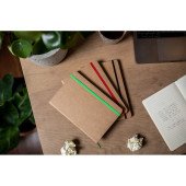 Блокнот в лінію A5 Voyager Joshua, тверда обкладинка, колір бежевий/кобальт - V0244-04