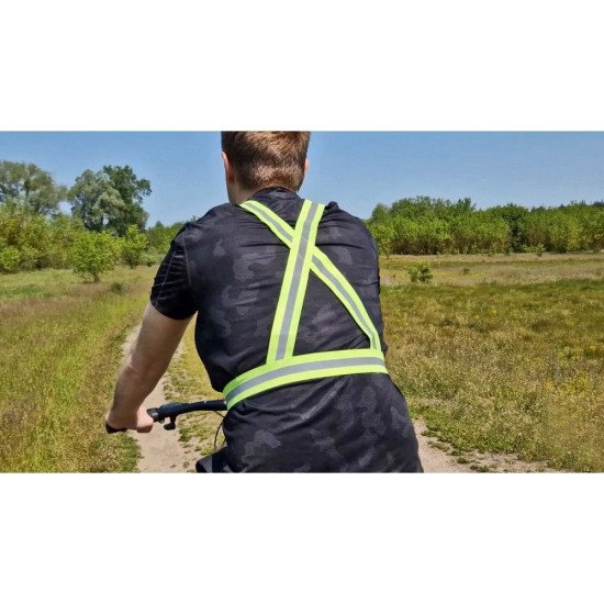 Жилет-портупея світловідбиваючий Maryann на зріст 160-190 см, к-р неоново-жовтий, колір неоново-жовтий - V1162-08