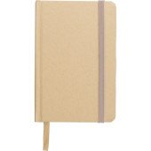 Блокнот в лінію А6 Voyager Recycled craft, тверда обкладинка, колір бежевий - V1164-20