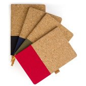 Блокнот в лінію А5 Voyager, тверда коркова та бавовняна обкладинка, колір коричневий/чорний - V1171-03