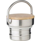 Термопляшка 1 л сталева Voyager, вакуумна, з ручкою, колір синій - V1182-11