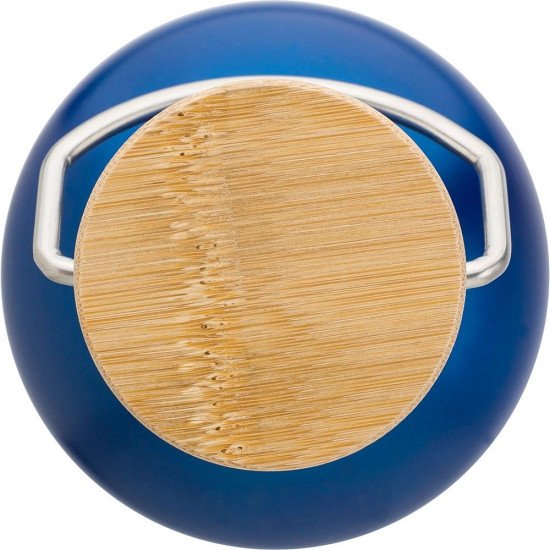 Термопляшка 1 л сталева Voyager, вакуумна, з ручкою, колір синій - V1182-11