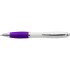 Ручка пластикова кулькова Voyager RABS, колір білий/фіолетовий - V1192-13
