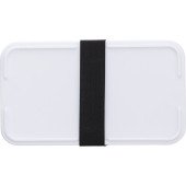 Ланч-бокс 400 мл пластиковий з приборами Voyager, 2шт, колір білий/натуральний - V1215-02