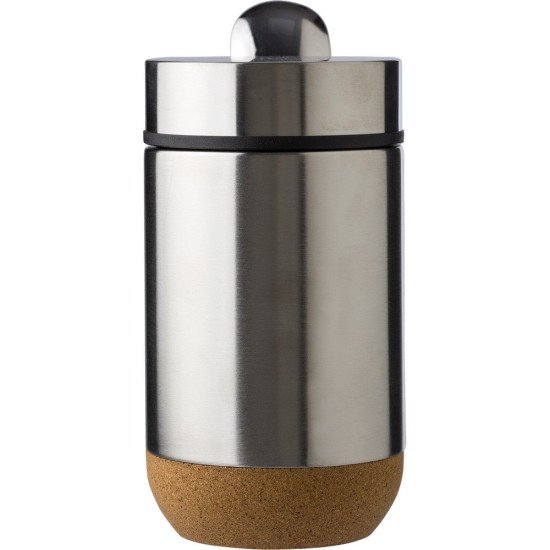 Термос для їжі 400 мл сталевий з ложкою Voyager, вакуумний, колір сріблястий - V1218-32