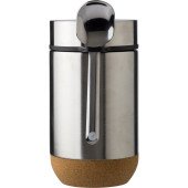 Термос для їжі 400 мл сталевий з ложкою Voyager, вакуумний, колір сріблястий - V1218-32