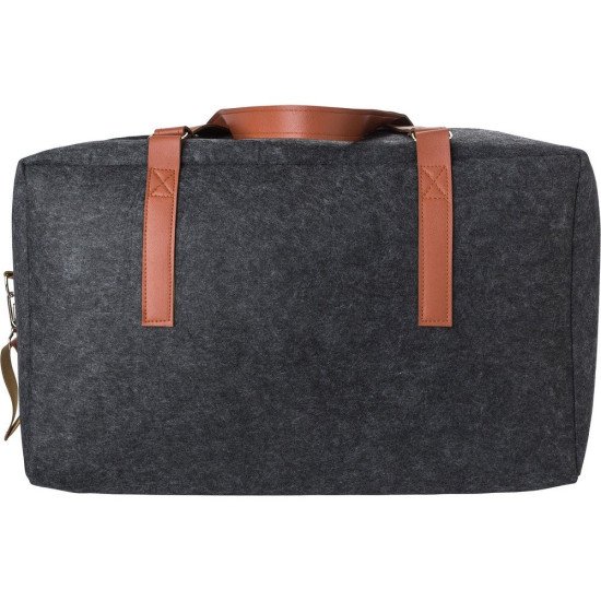 Дорожня сумка Voyager Felt RPET, колір графітовий - V1251-15