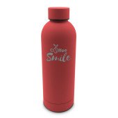 Термопляшка 500 мл сталева Voyager Terryl, вакуумна, колір червоний - V1293-05