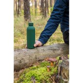 Термопляшка 500 мл сталева Voyager Terryl, вакуумна, колір зелений - V1293-06