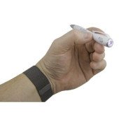 Ручка пластикова кулькова Voyager Stephen з LED ліхтариком, колір білий - V1475-02B Ручка пластикова кулькова Voyager Stephen з LED ліхтариком, колір білий - V1475-02B