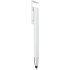 Ручка-стилус пластикова кулькова Voyager з широким затискачем, колір білий - V1753-02