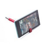 Ручка-стилус пластикова кулькова Voyager з широким затискачем, колір червоний - V1753-05