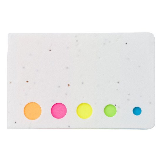 Еко-набір стікерів для нотаток Voyager, колір білий - V2938-02