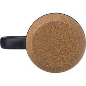 Кружка 420 мл керамічна Voyager, з пробковим дном, колір коричневий/чорний - V6985-03