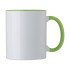 Кружка 300 мл керамічна для сублімації Voyager, колір білий/світло-зелений - V6986-10