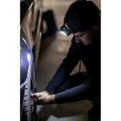 Ліхтарик налобний акумуляторний Voyager Chad з COB light, колір чорний - V7198-03